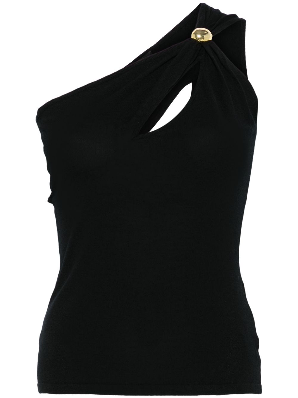 Cut-out tank top - Black