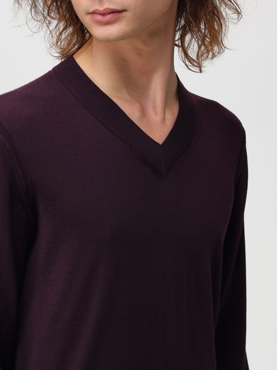 Sweater Men color Burgundy