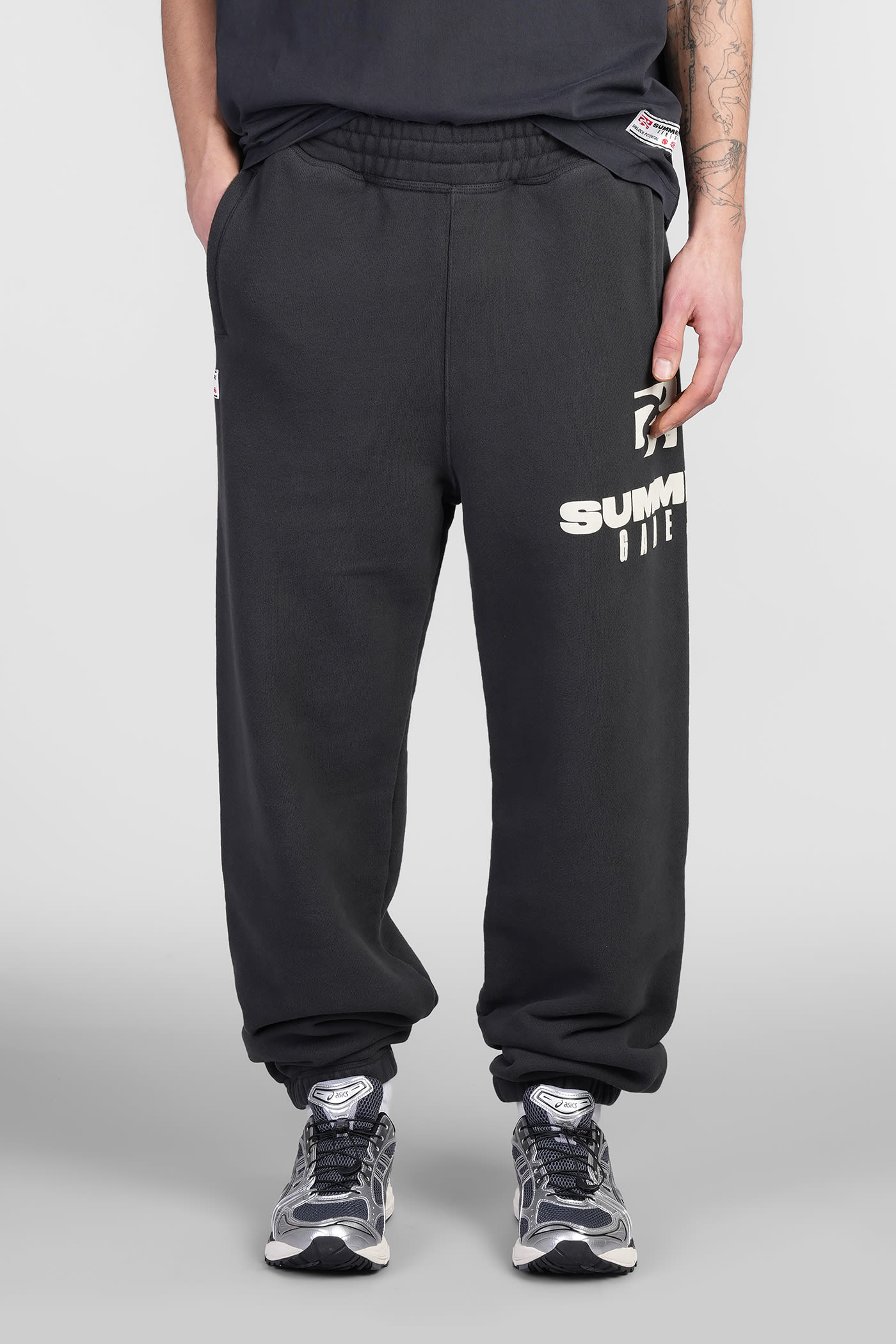 Logo-print track pants - Black