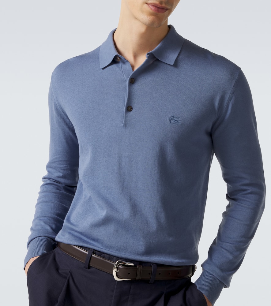 Cotton polo sweater