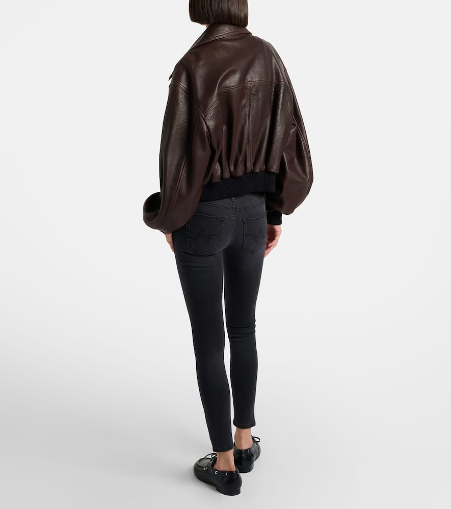 Low-rise skinny jeans