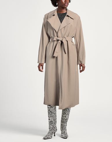 Woman Overcoat & Trench Coat Beige Size 2 Viscose, Polyamide