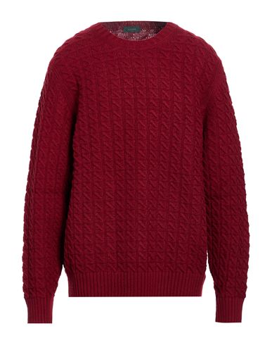 Man Sweater Brick Size 40 Alpaca wool, Polyamide