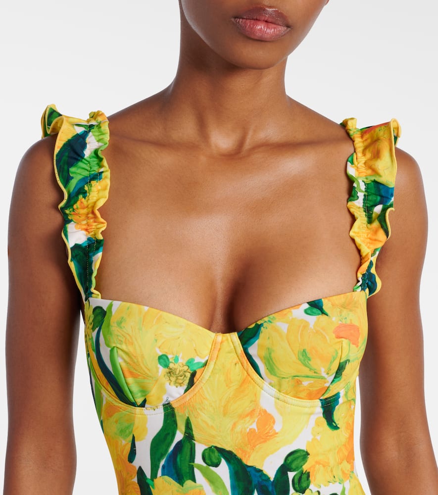 Boop floral ruffled swimsuit