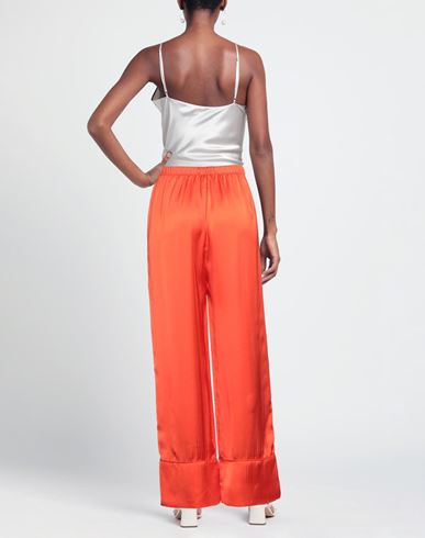 Woman Pants Tomato red Size S/M Polyester