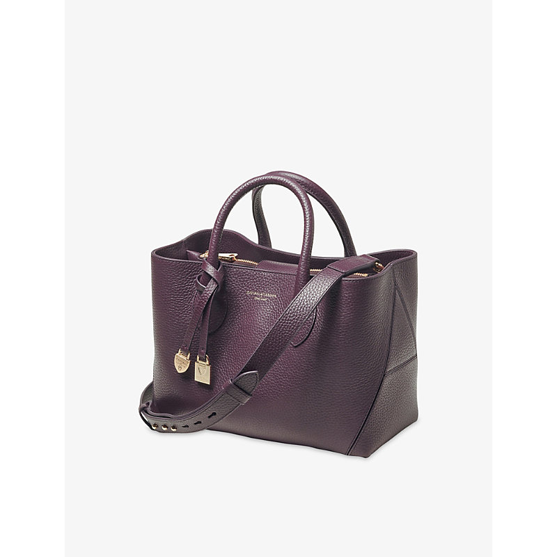 Womens Midi London Leather Tote Bag