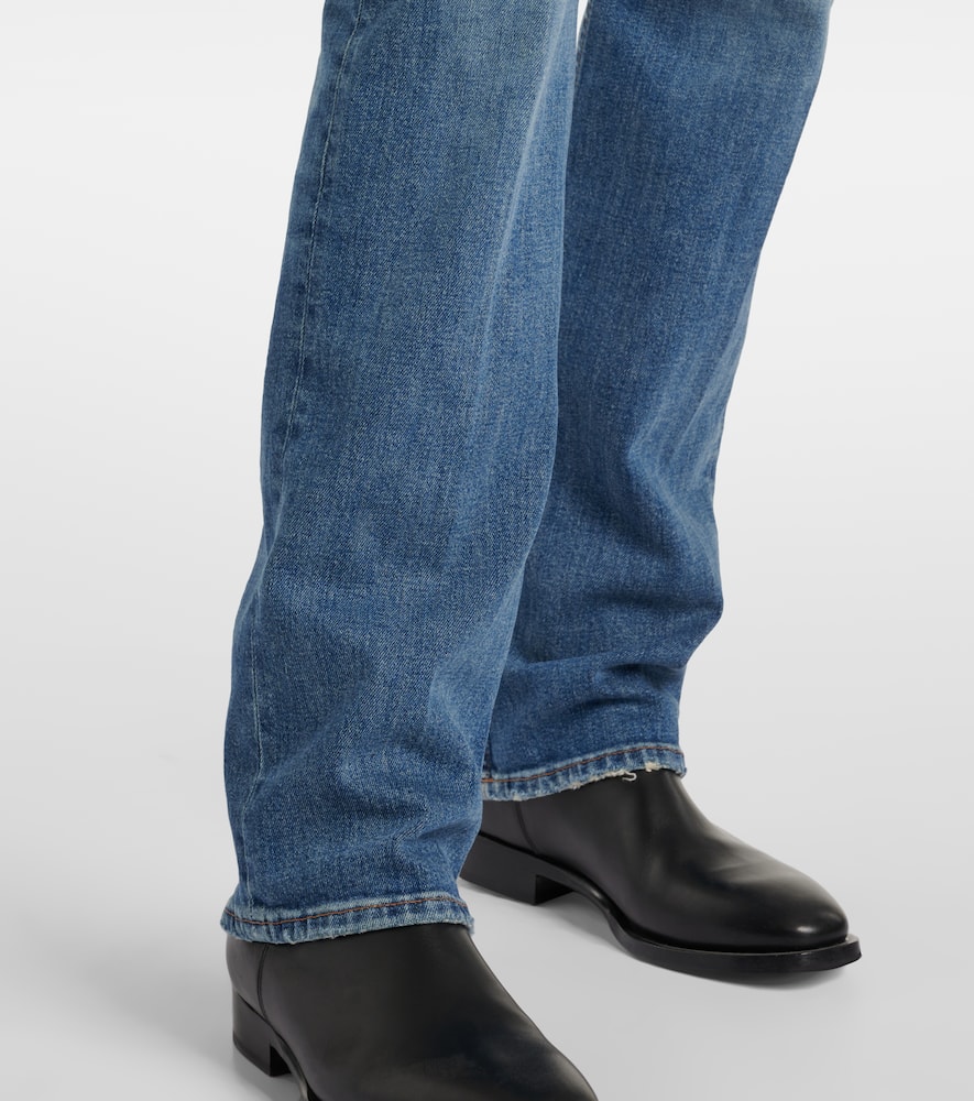 Low-rise straight jeans