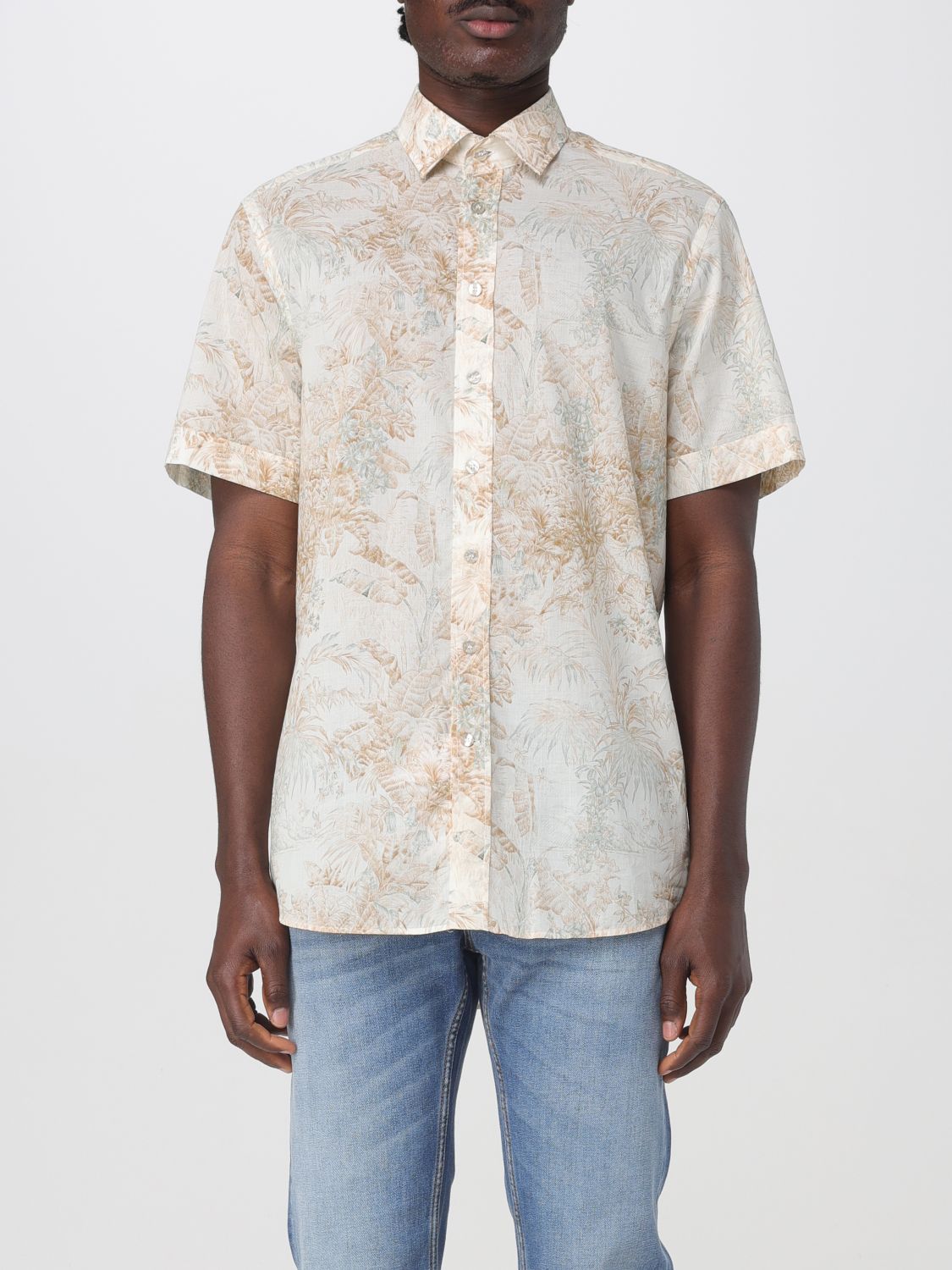 Floral-print shirt - White
