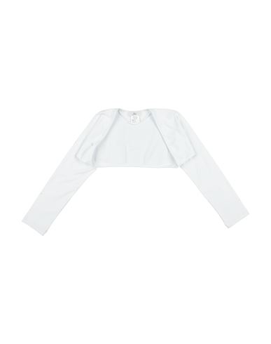 Kid Girl Wrap cardigans White Size 14 Cotton, Elastane