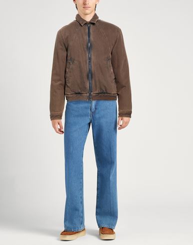 Man Denim outerwear Light brown Size XL Cotton, Recycled cotton