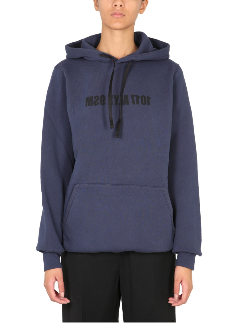 Blue Logo Hood Sweatshirt