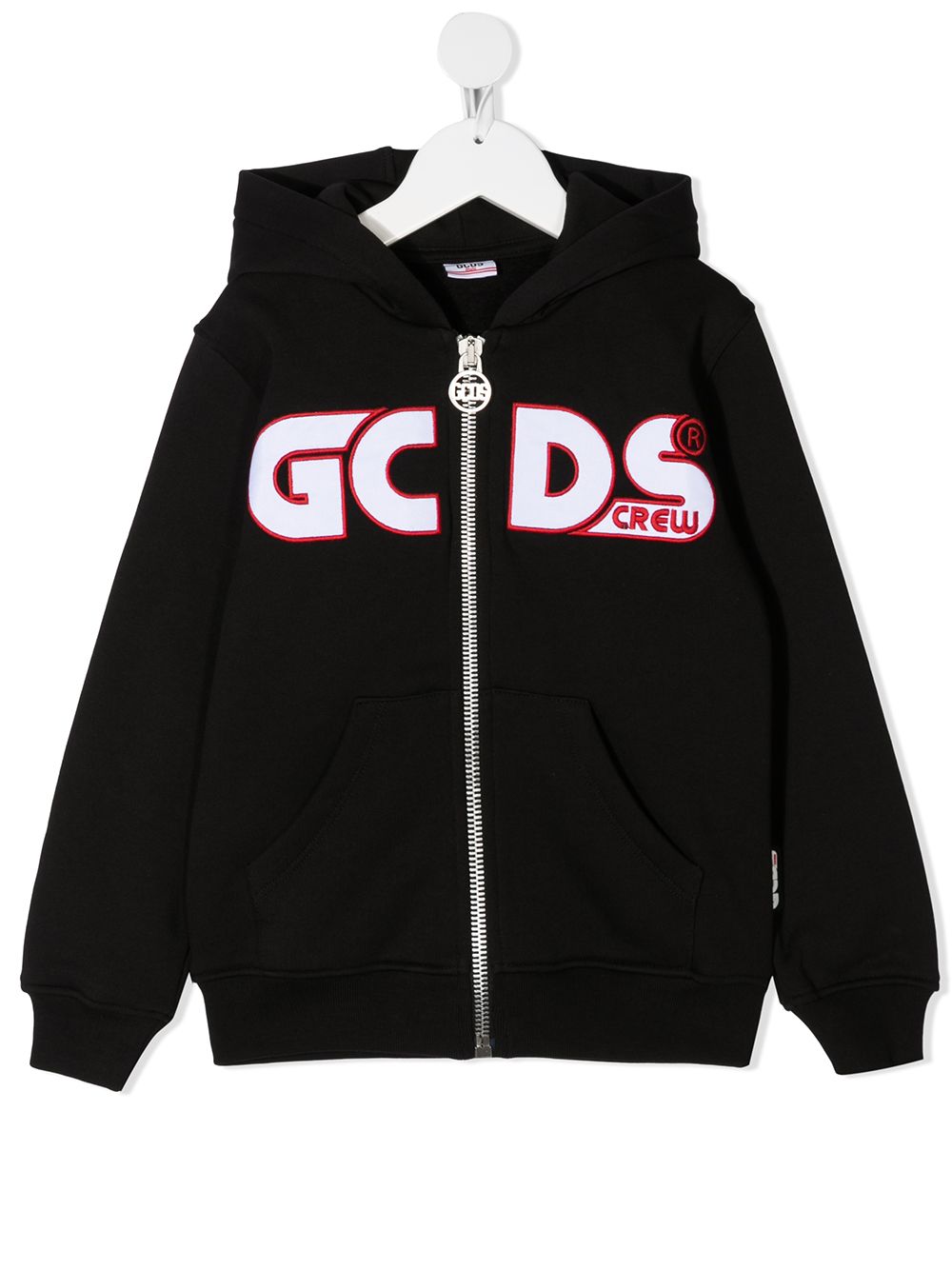 Logo zip-up hoodie - Black