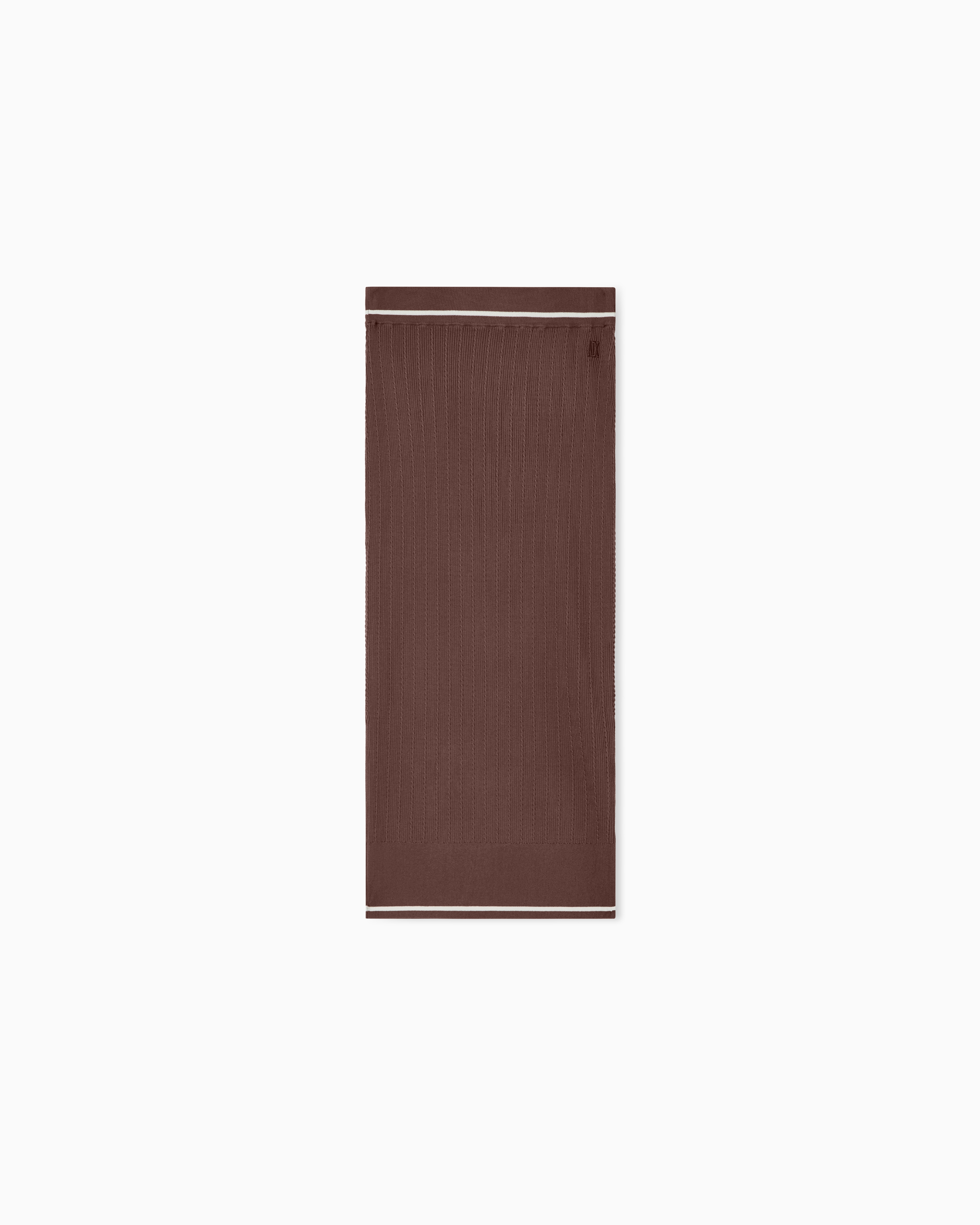 Ribbed Viscose Midi Skirt