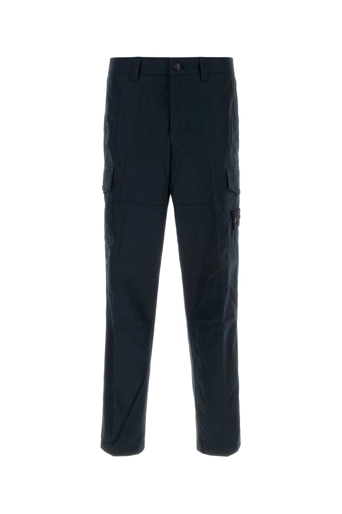 Cotton Utility Cargo Pants — Navy