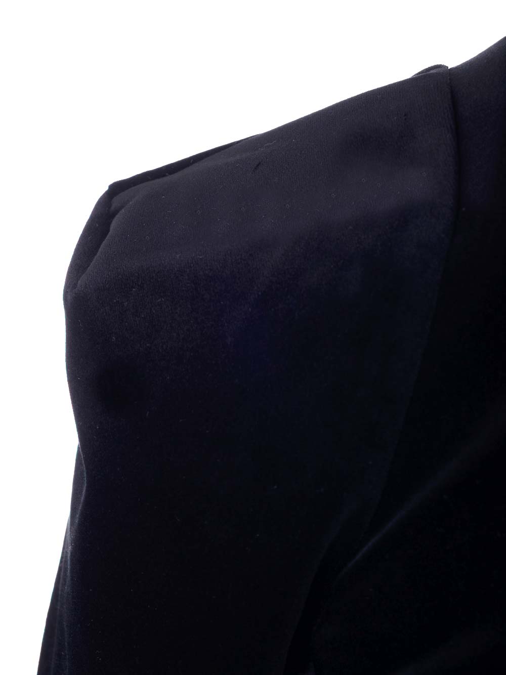 Velvet high-neck dress - Black