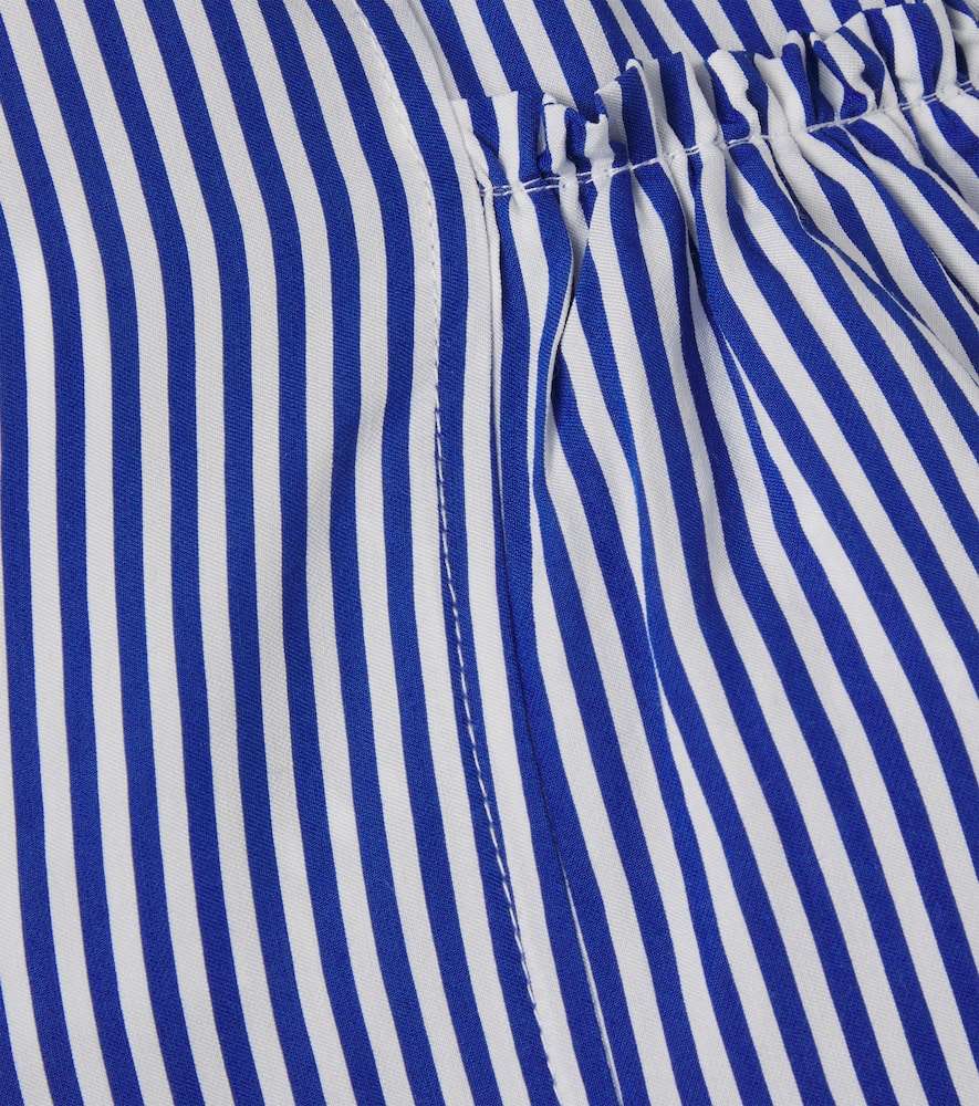 Ruffled striped shorts