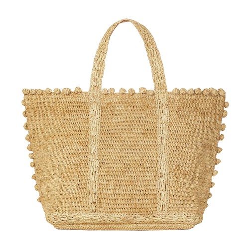 Raffia L Cabas Tote