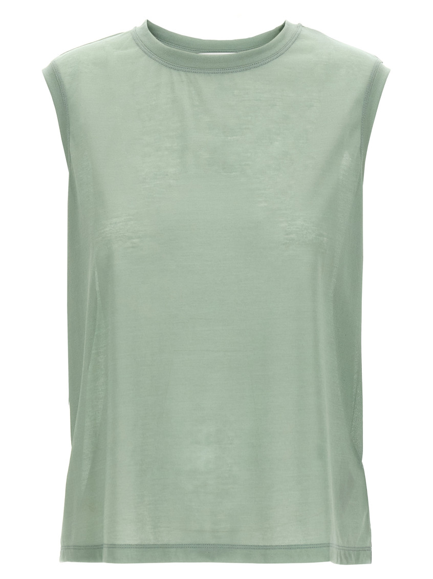 Green Logo embroidery top