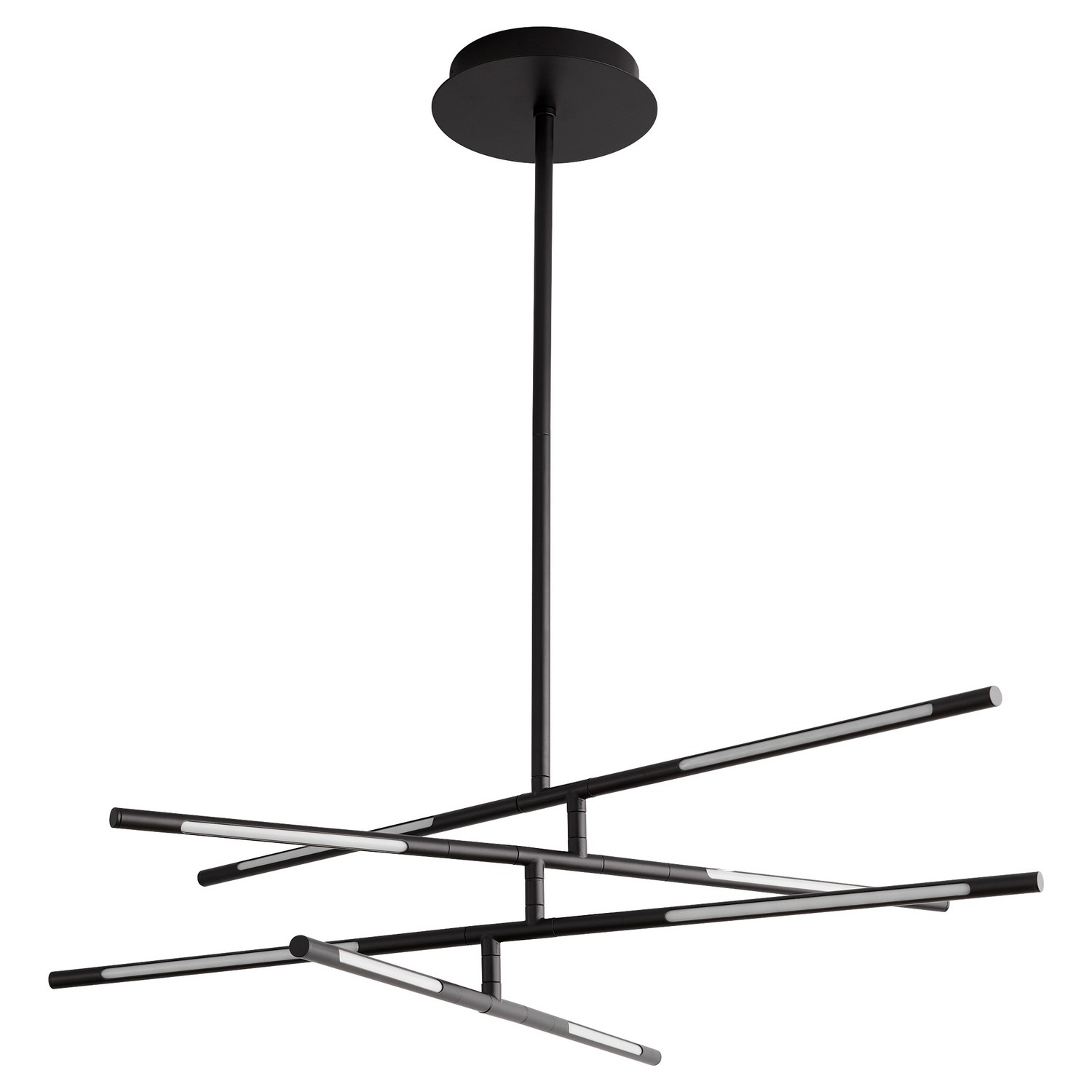 Black LED Pendant from the Palillos Collection