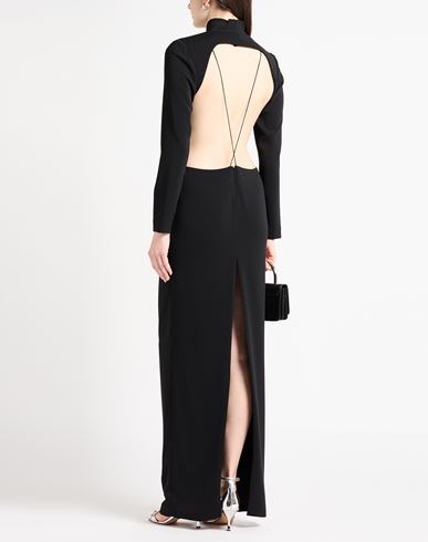 Mônot Woman Maxi dress Black Size 8 Triacetate, Polyester
