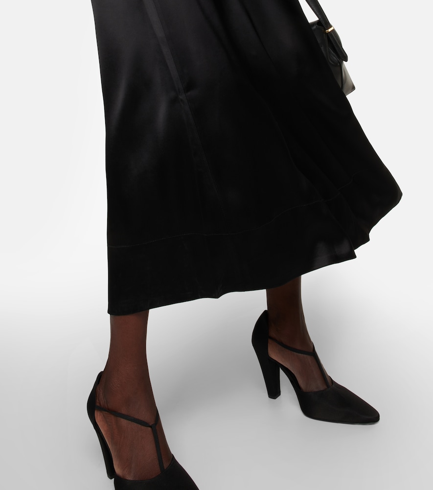 Satin midi dress