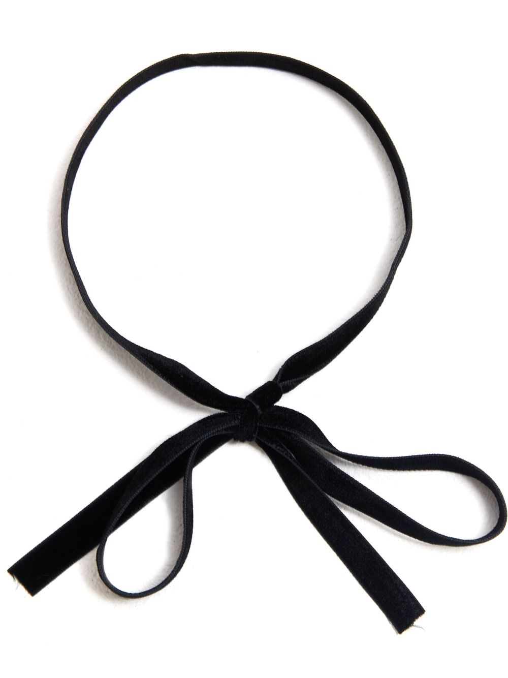 Bow-detailing satin-finish tie - Black