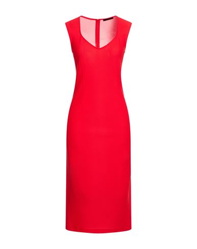 Woman Midi dress Red Size 6 Polyamide, Elastane