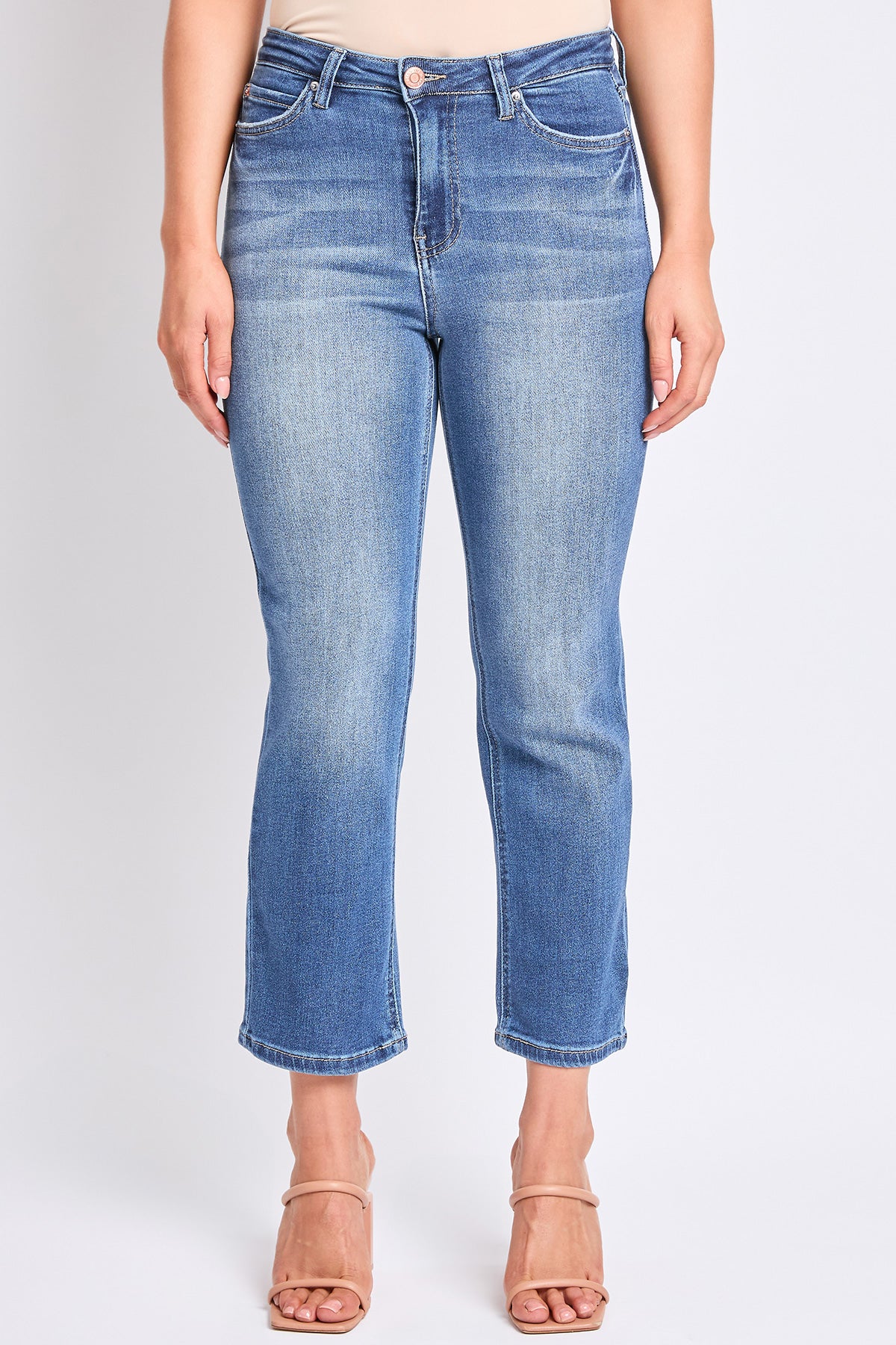 Women's Luxe High Rise Vintage Stretch Straight Jeans