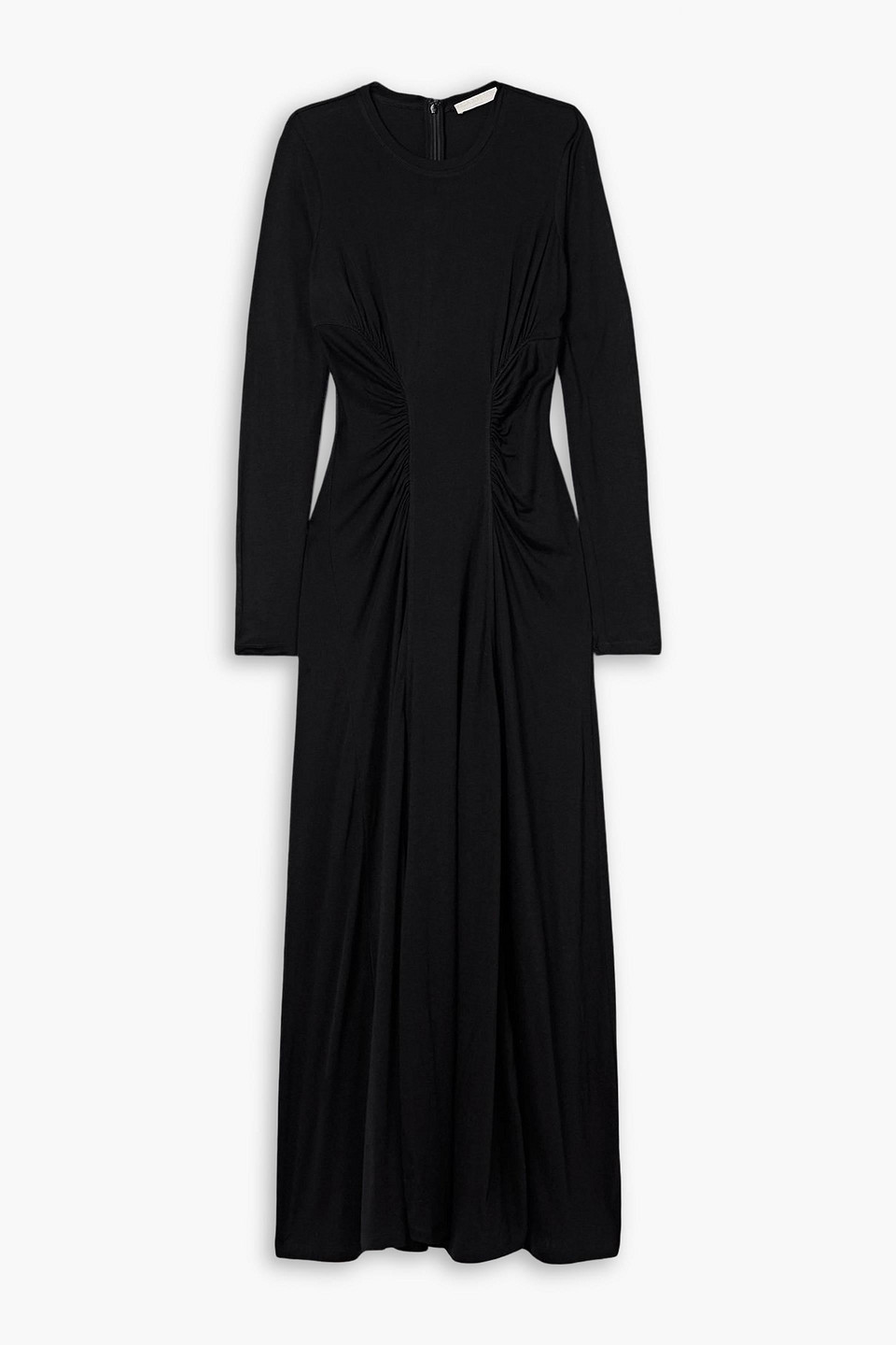 Ceryse ruched Lyocell-jersey maxi dress - Black - XS