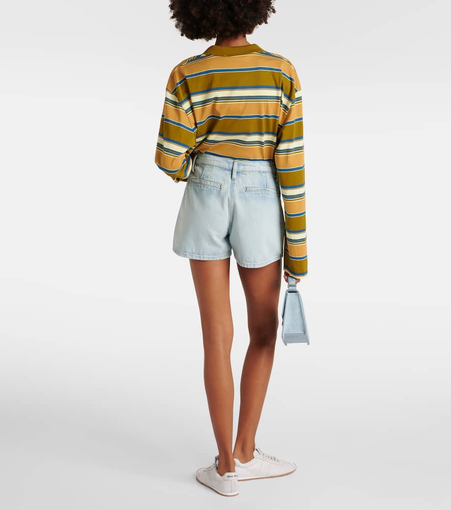 Le Bardot denim shorts