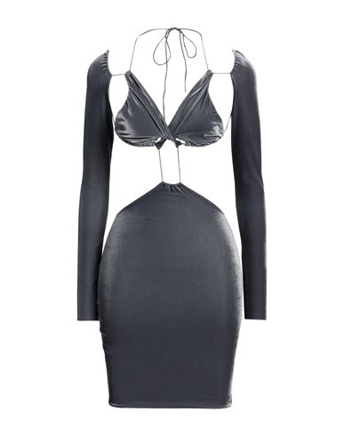 Amazuìn Woman Mini dress Grey Size ONESIZE Polyamide, Elastane