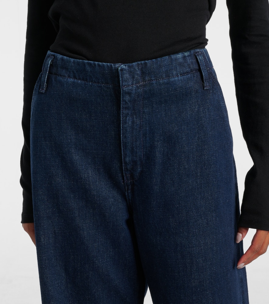 Triuser high-rise wide-leg jeans
