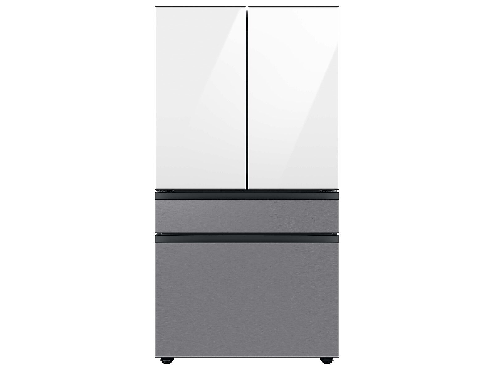 Bespoke 4-Door French Door Refrigerator Panel in Stainless Steel - Middle Panel(RA-F36DMMQL/AA)