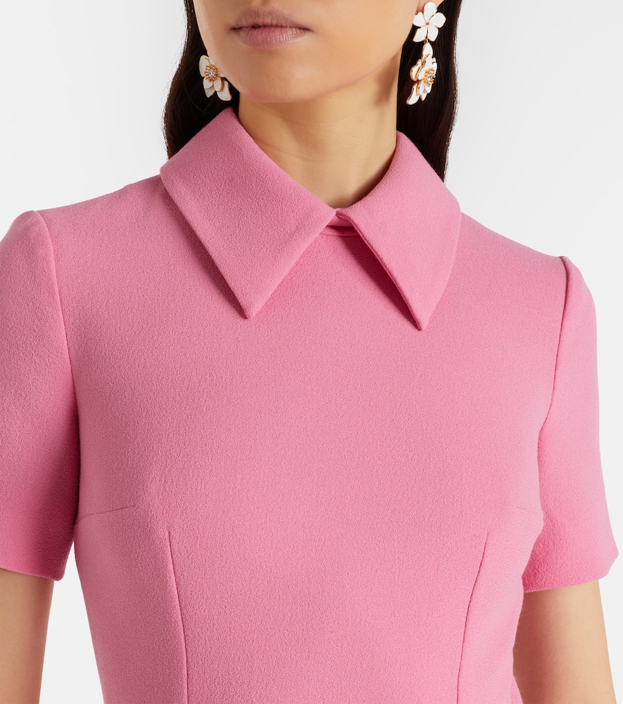 Eman wool crêpe midi dress