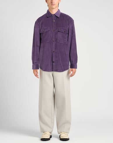 Man Shirt Purple Size L Cotton