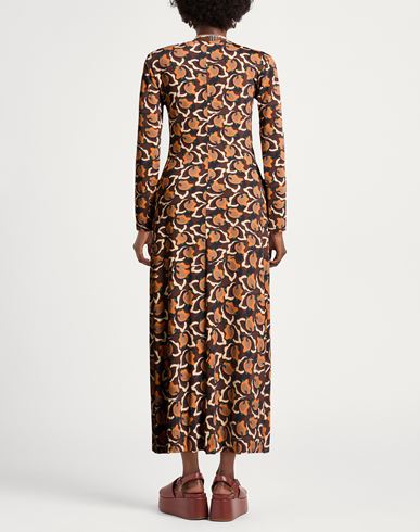 Malìparmi Woman Maxi dress Brown Size 6 Viscose, Elastane