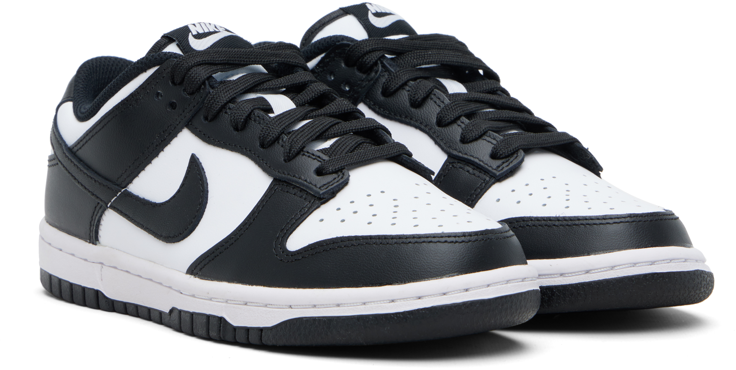 White & Black Dunk Low Sneakers