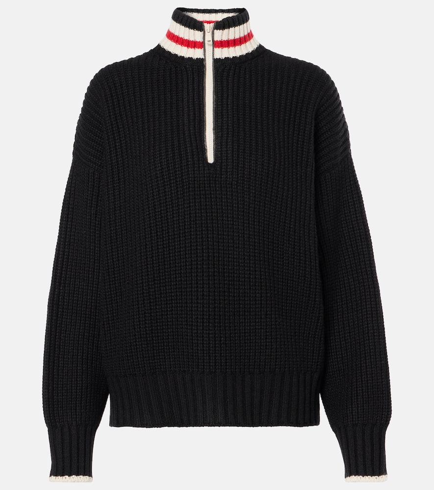 Wool half-zip sweater