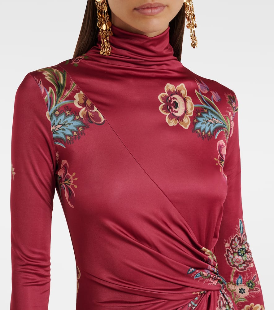 Printed midi dress