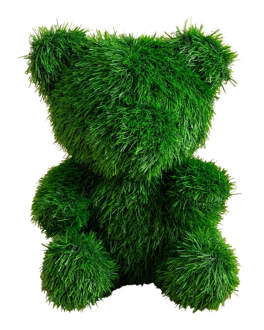 14In Uv-Resistant Artificial Grass Garden Plush Topiary Bear  (Indoor/Outdoor)