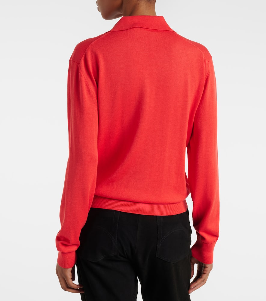 Blazé Milano Alegria silk and cotton polo sweater