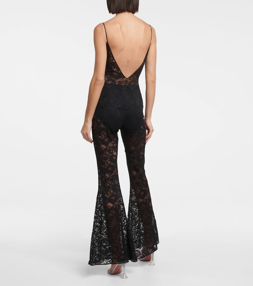 O-Lover floral lace jumpsuit