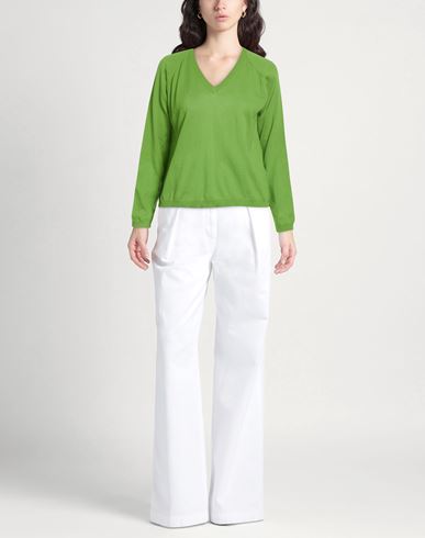 Woman Sweater Green Size 12 Cotton