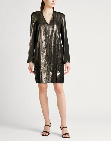 Woman Mini dress Gold Size 2 Acetate, Viscose, Metallic fiber