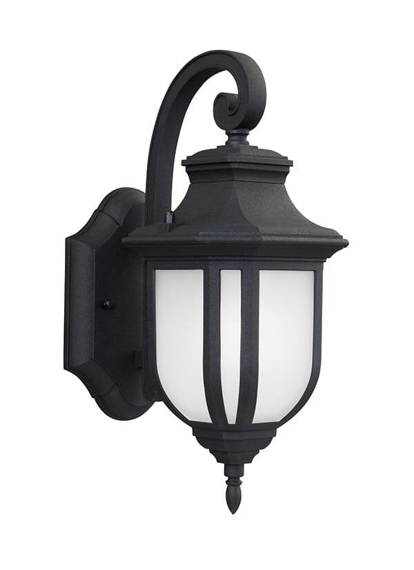 Black One Light Outdoor Wall Lantern from the Childress Collection