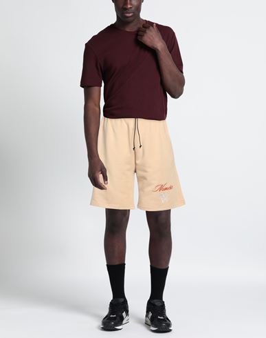 Man Shorts & Bermuda Shorts Beige Size M Cotton