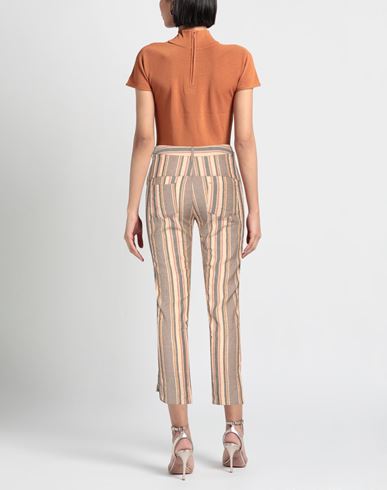 Nostrasantissima Woman Pants Sand Size 2 Linen, Cotton, Elastane