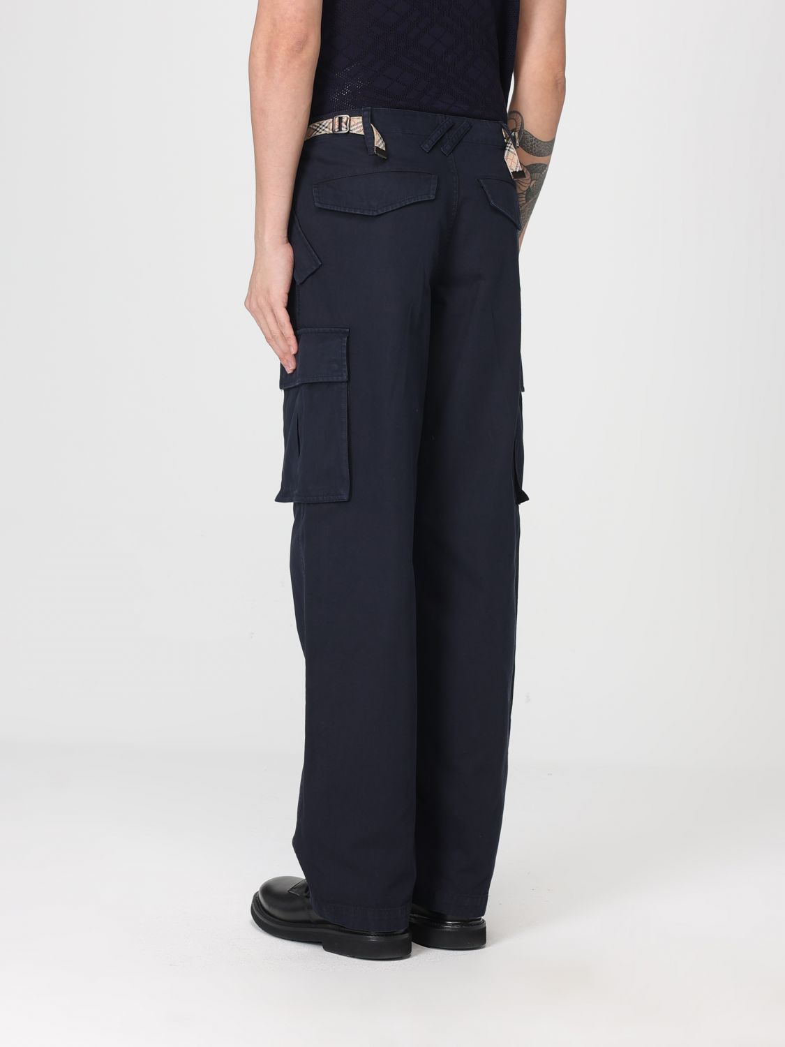 Pants Men color Blue