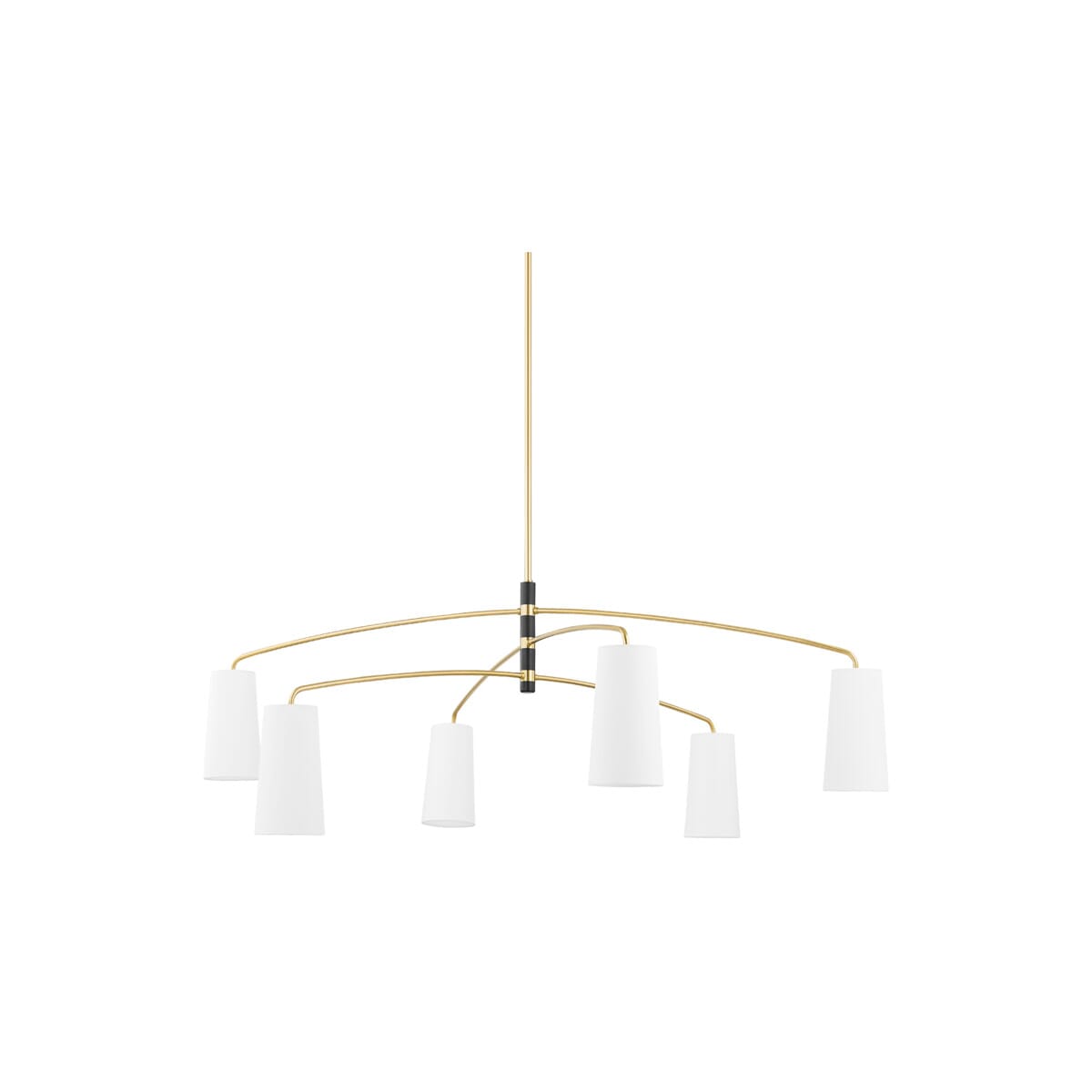 Mitzi Evelyn 6-Light Chandelier in Aged Bra