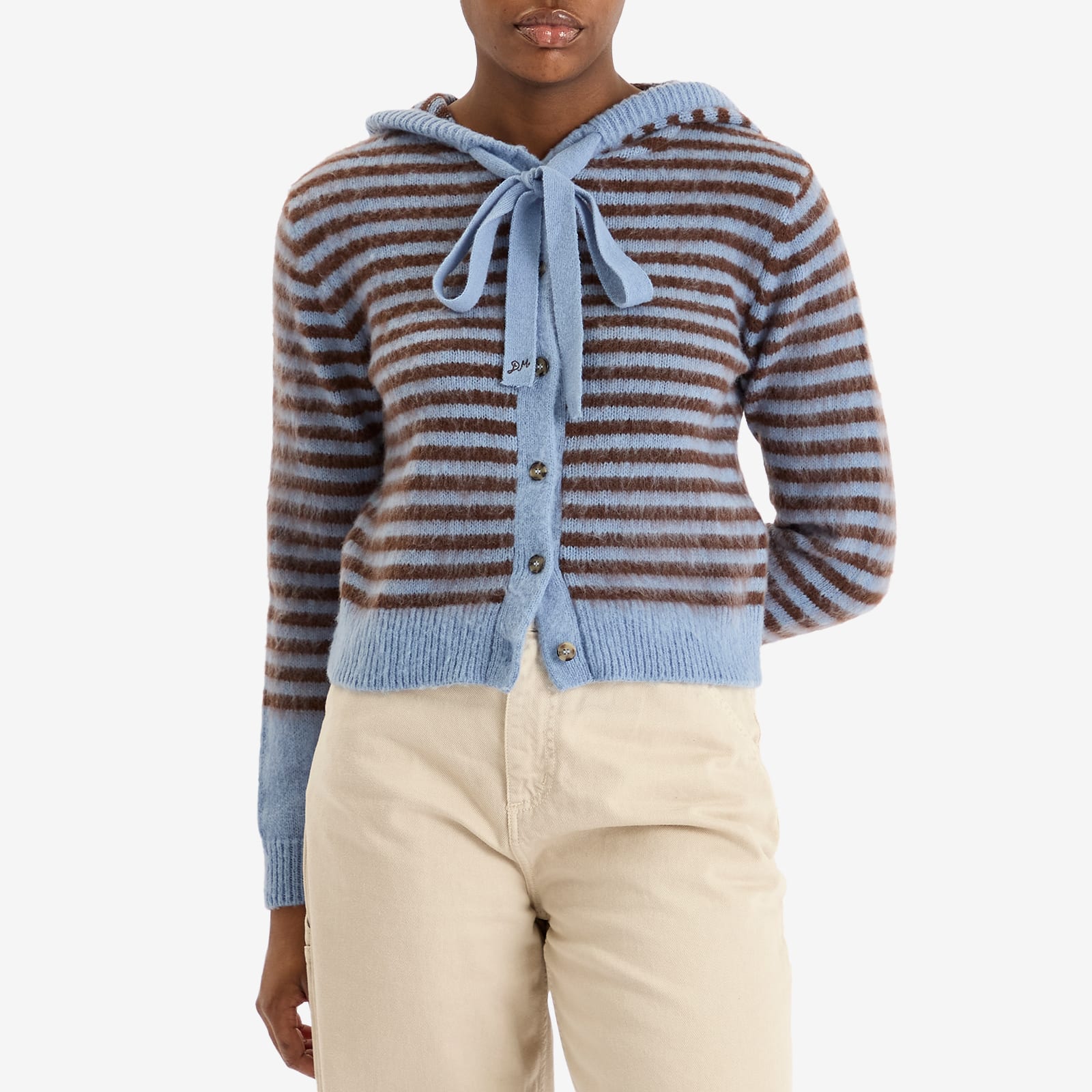 Women's Ruthie Bonnet Hooded Cardigan in Blue